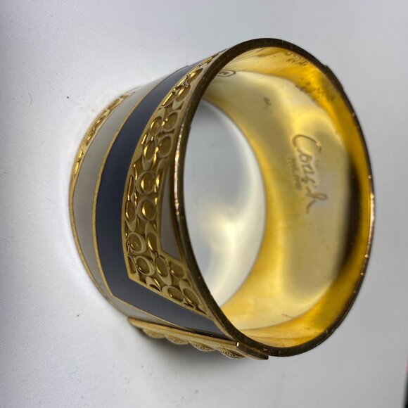 Coach Women's Signature Bangle Bracelet - Picture 5 of 6